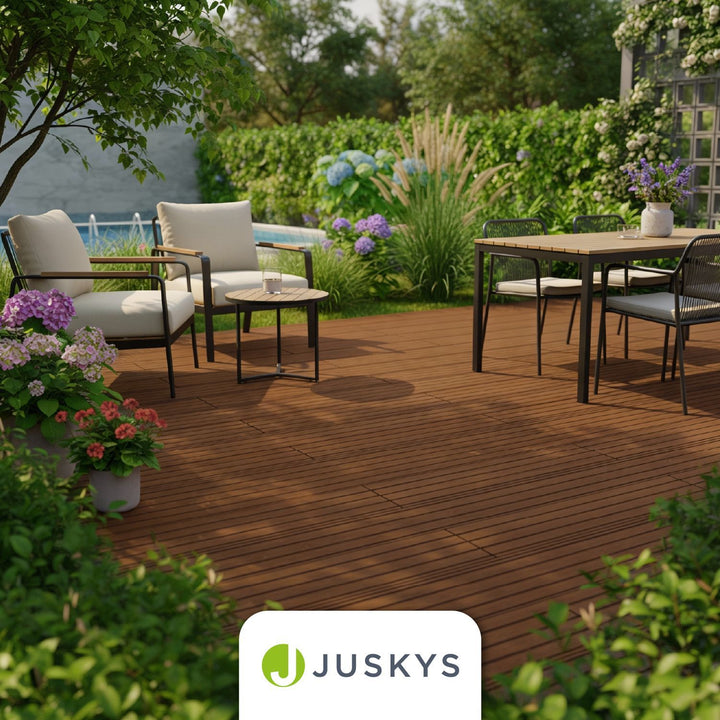 WPC Terrassendielen in Teak