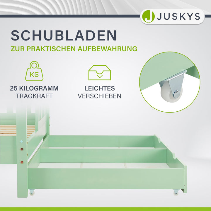 Kinderbett Marli 80 x 160 cm mit Bettkasten