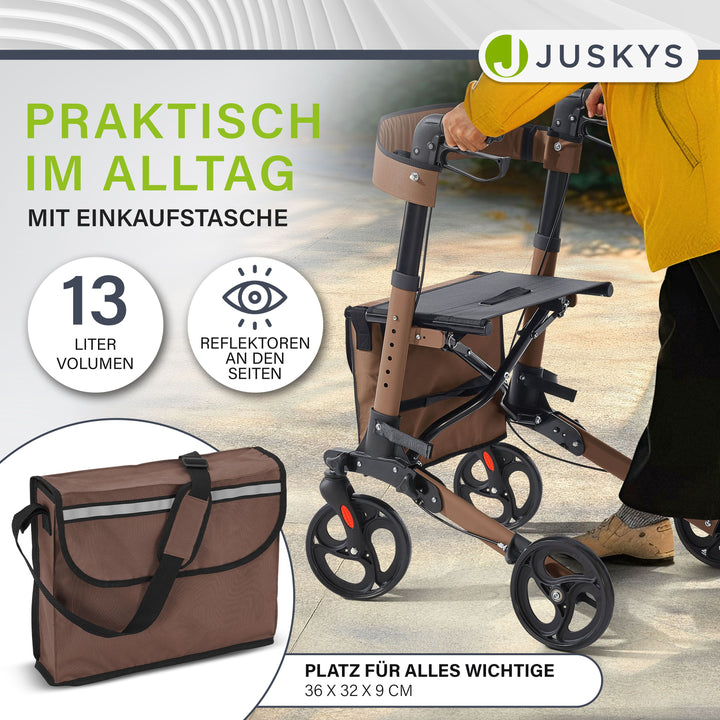 Aluminium Rollator Vital mit Sitz