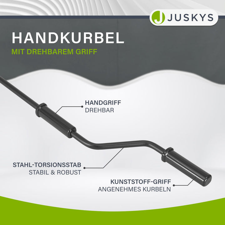 Gelenkarmmarkise mit Kurbel