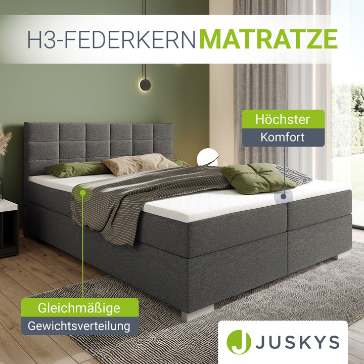Boxspringbett Seattle - Malmo-Stoff