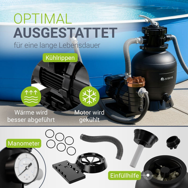 Sandfilteranlage für Pools bis 47m³