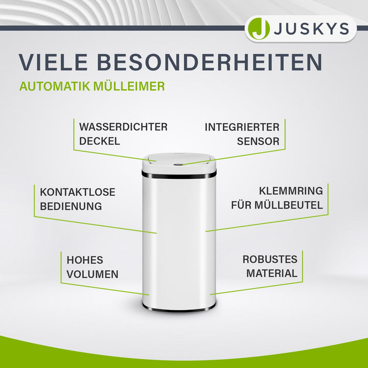 Rechteckiger Mülleimer mit Sensor