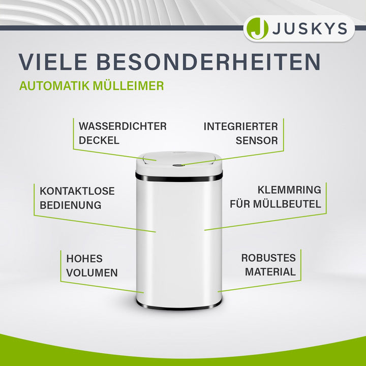 Rechteckiger Mülleimer mit Sensor