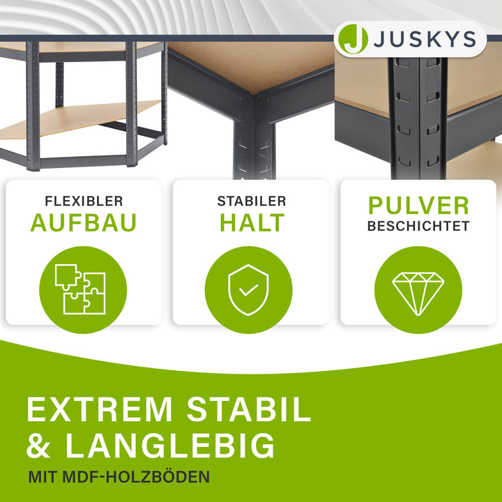 Eckregal Corner Easy 160 x 75 x 40-75 cm