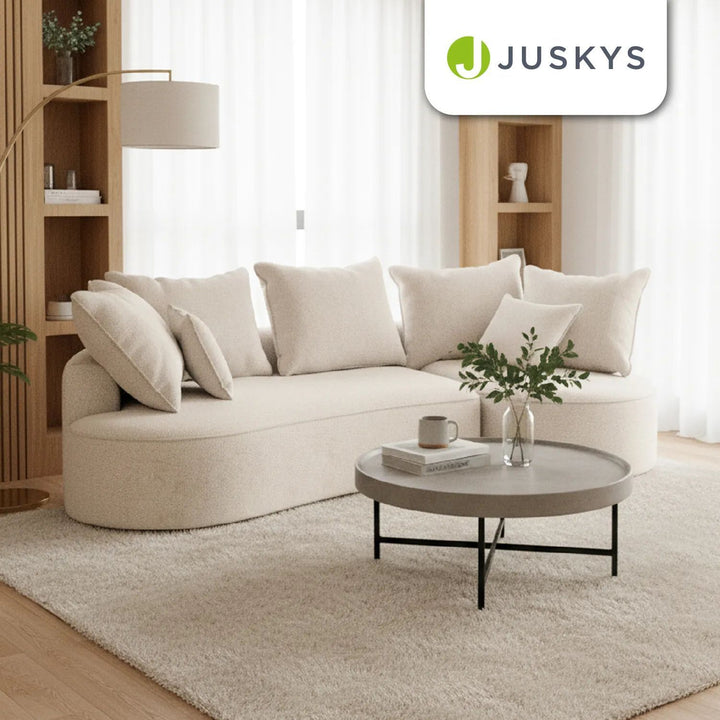 Sofa Tirano mit Ottomane & Dekokissen