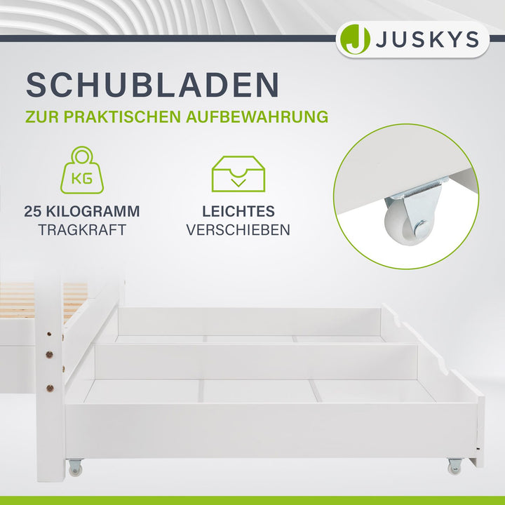 Kinderbett Marli 90 x 200 cm mit Bettkasten