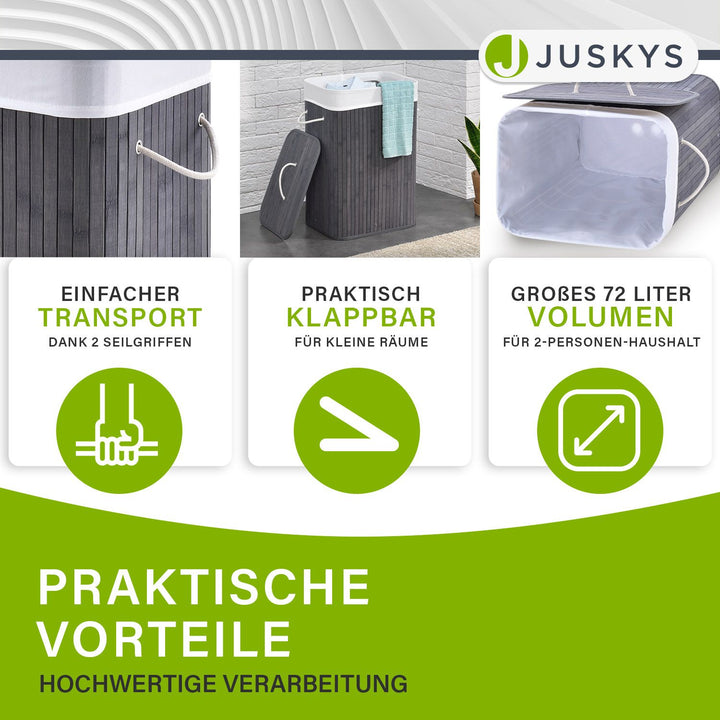 Bambus Wäschekorb Curly