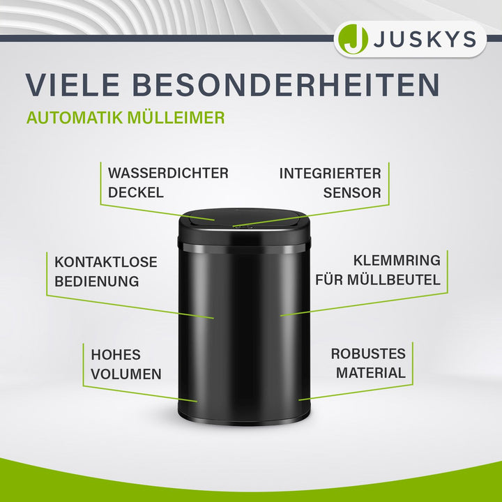 Rechteckiger Mülleimer mit Sensor
