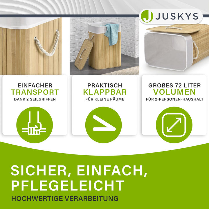 Bambus Wäschekorb Curly