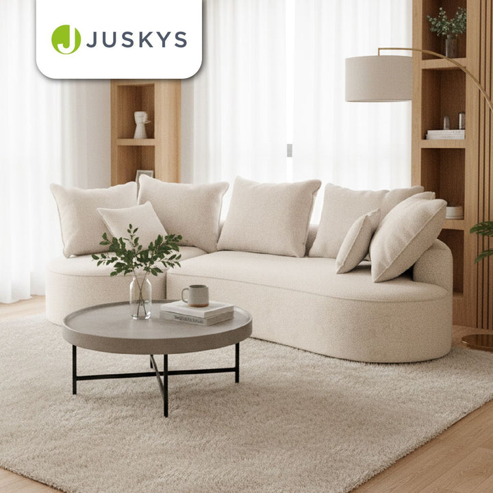 Sofa Tirano mit Ottomane & Dekokissen