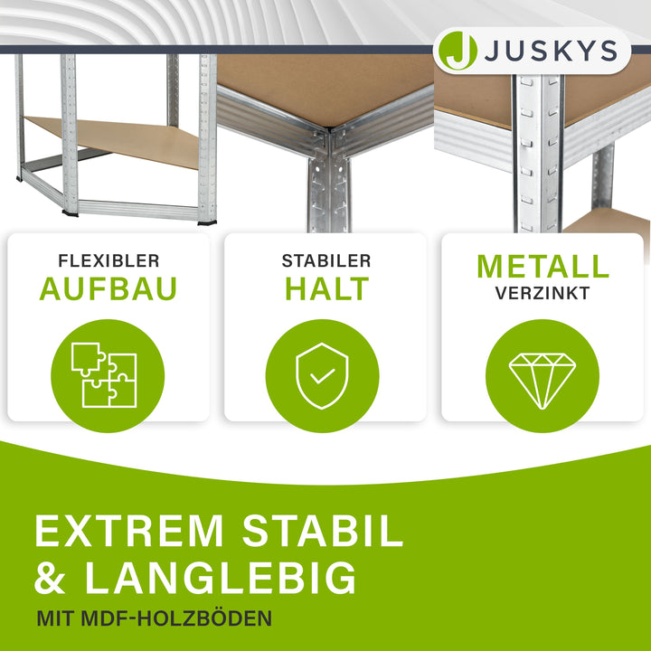Eckregal Corner Easy 160 x 75 x 40-75 cm