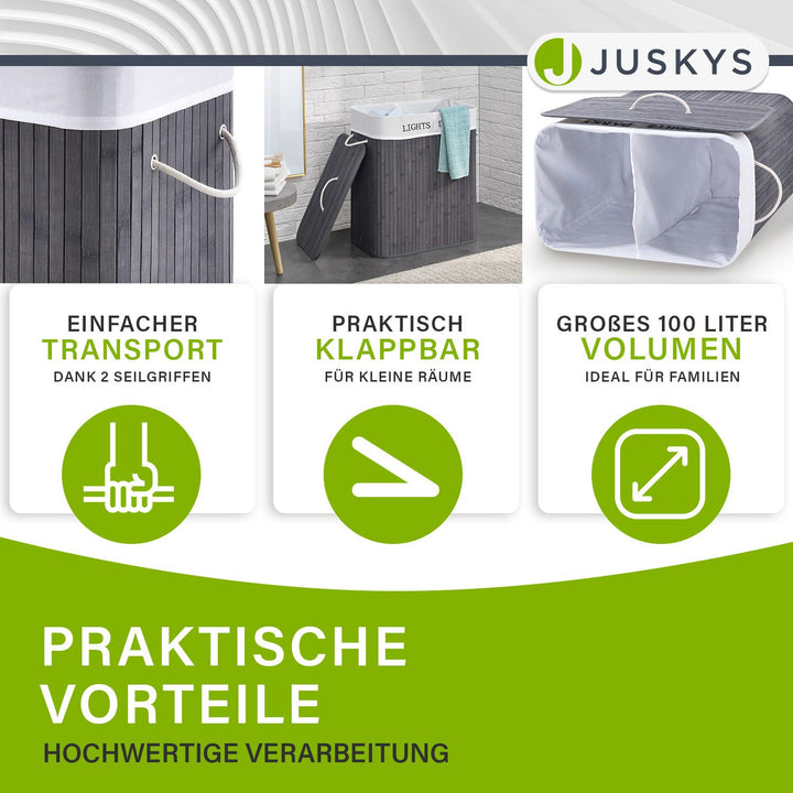 Bambus Wäschekorb Curly