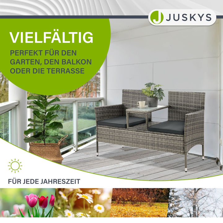 Polyrattan Sitzbank Monaco