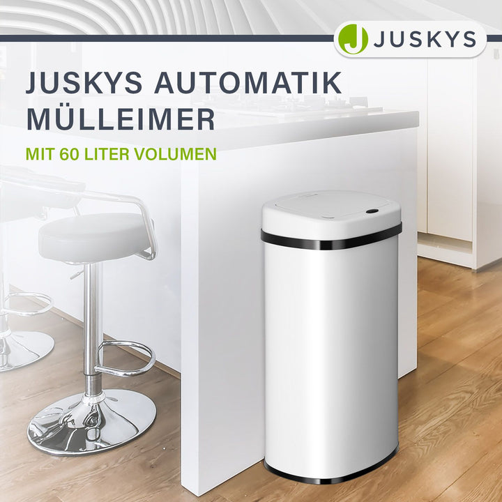 Rechteckiger Mülleimer mit Sensor