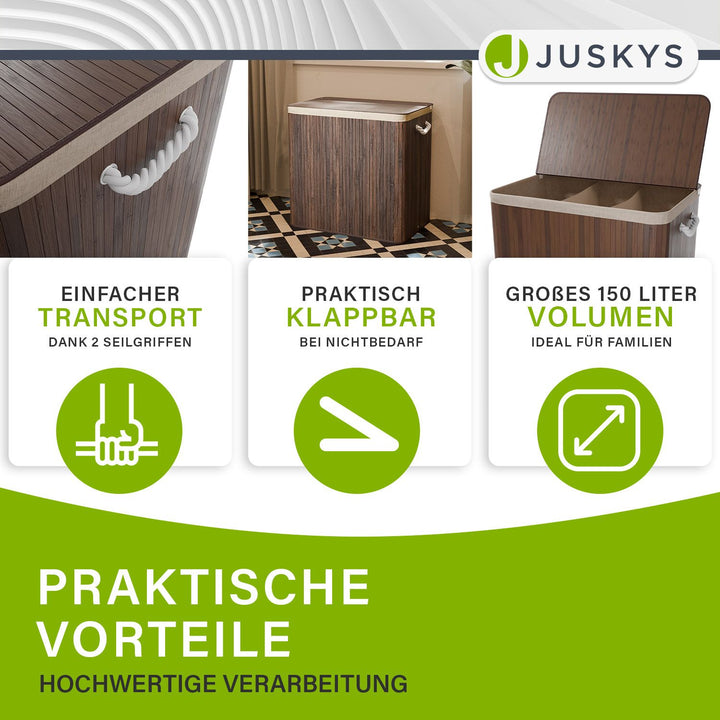 Bambus Wäschekorb Curly
