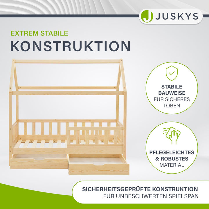 Kinderbett Marli 80 x 160 cm mit Bettkasten