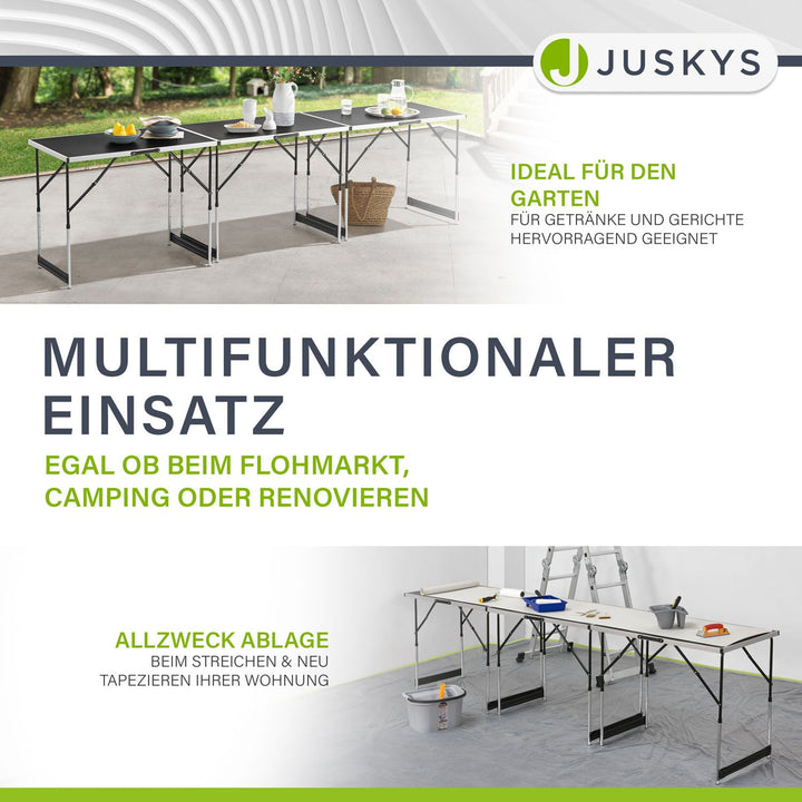 Alu Multifunktionstisch 3-teilig