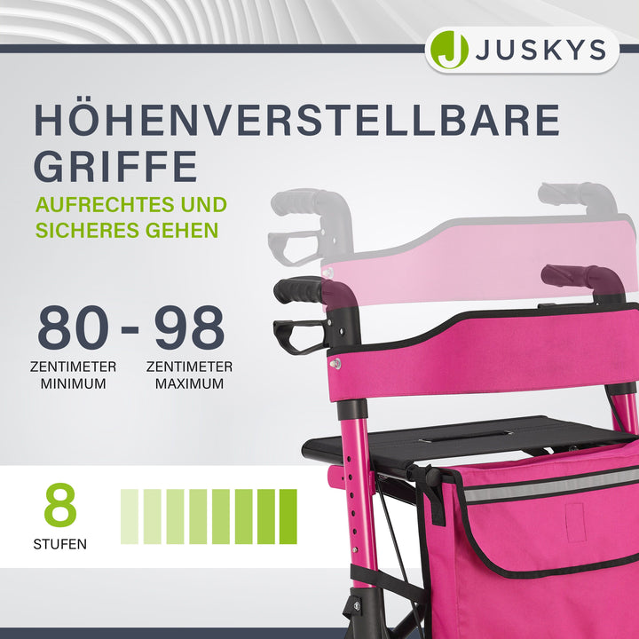 Aluminium Rollator Vital mit Sitz