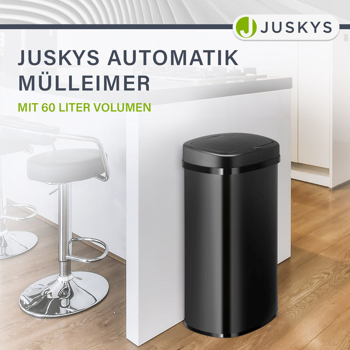 Rechteckiger Mülleimer mit Sensor