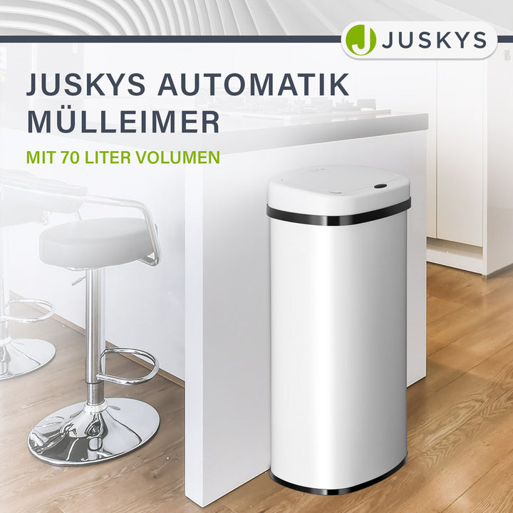Rechteckiger Mülleimer mit Sensor