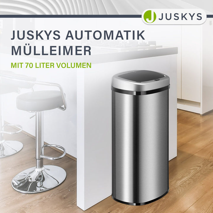 Rechteckiger Mülleimer mit Sensor