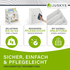 Kinder Bücherregal mit 3 Fächern und herausziehbarer Spielzeugkiste
