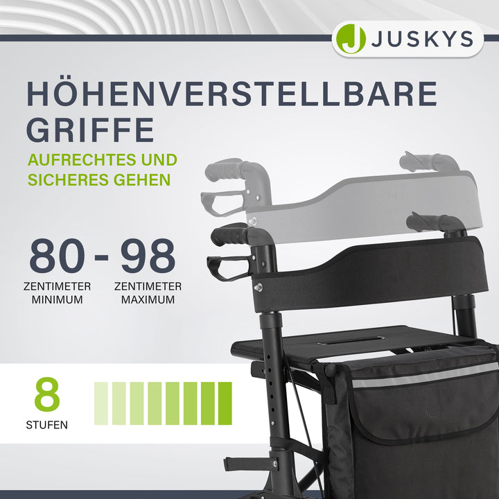 Aluminium Rollator Vital mit Sitz