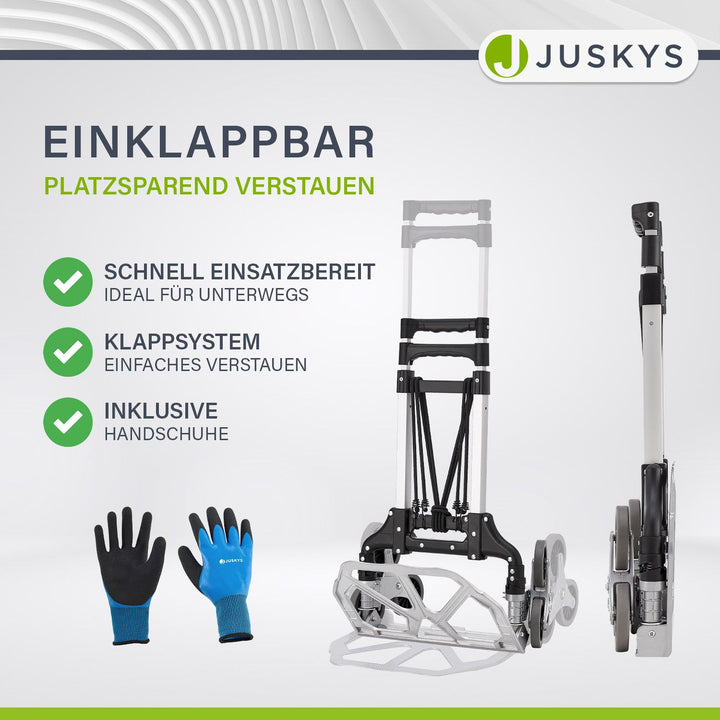 Klappbare Treppensackkarre bis 80 kg