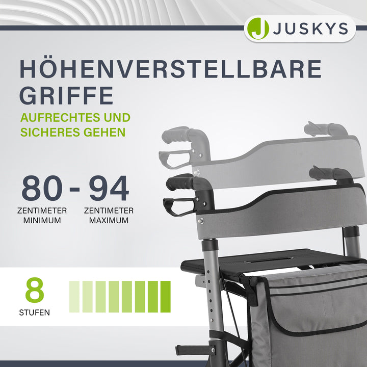 Aluminium Rollator Vital mit Sitz