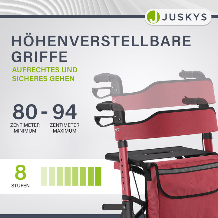 Aluminium Rollator Vital mit Sitz