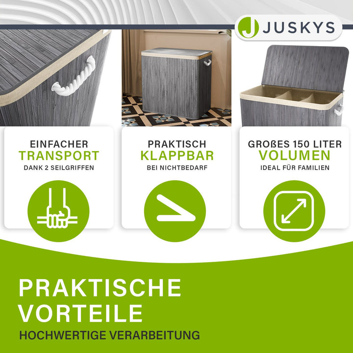 Bambus Wäschekorb Curly