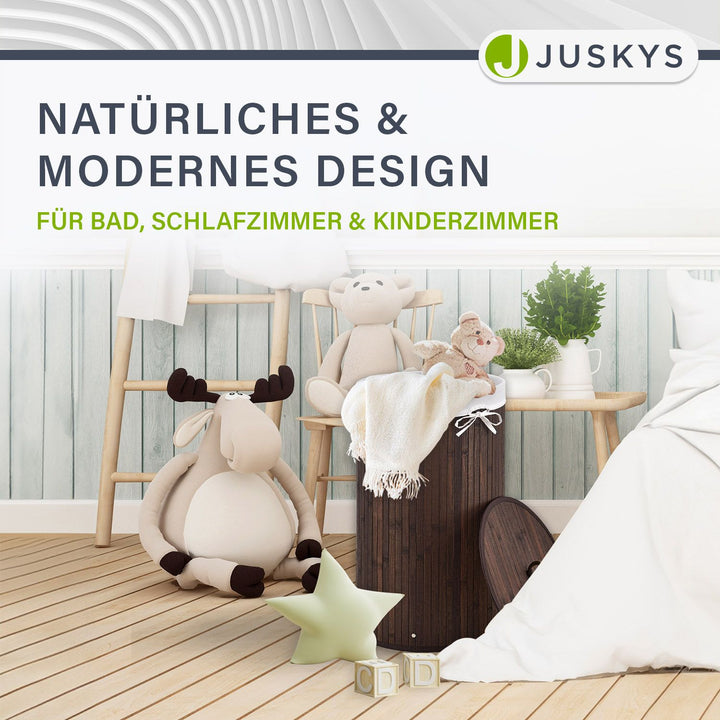 Bambus Wäschekorb Curly-Round
