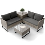 Gartenlounge für 4 Personen Santorini