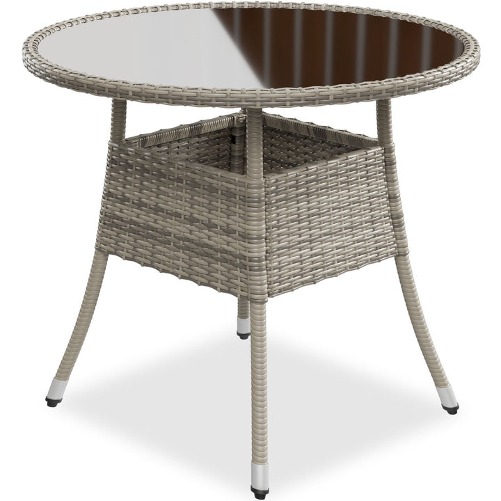 Runder Polyrattan Gartentisch Yoro