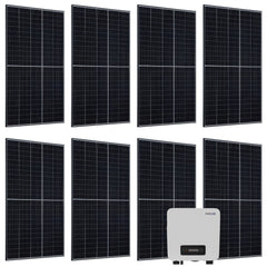 Solaranlage Set mit 8 Longi 400 W Solarpaneele & Wechselrichter