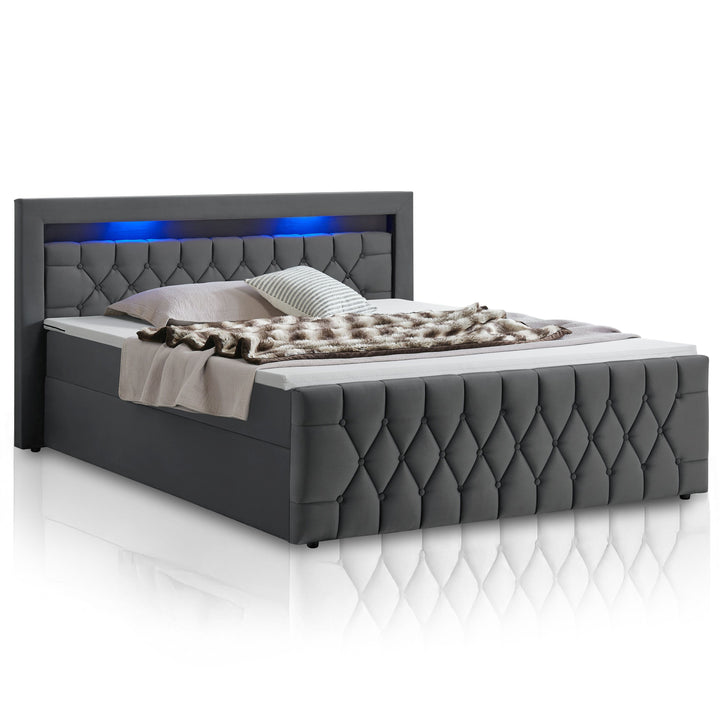 Boxspringbett Leona - Samt
