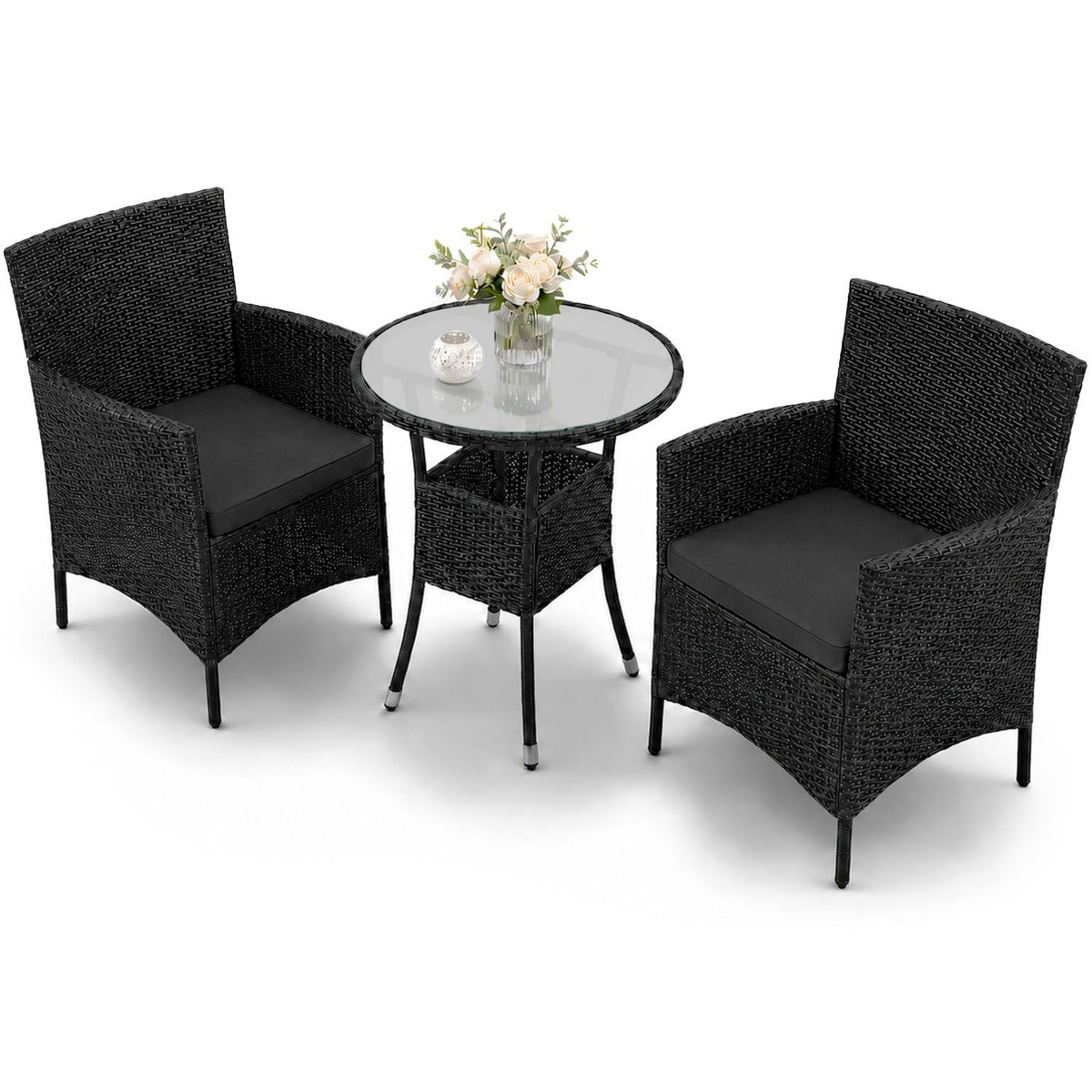 Polyrattan Balkon Set Bayamo