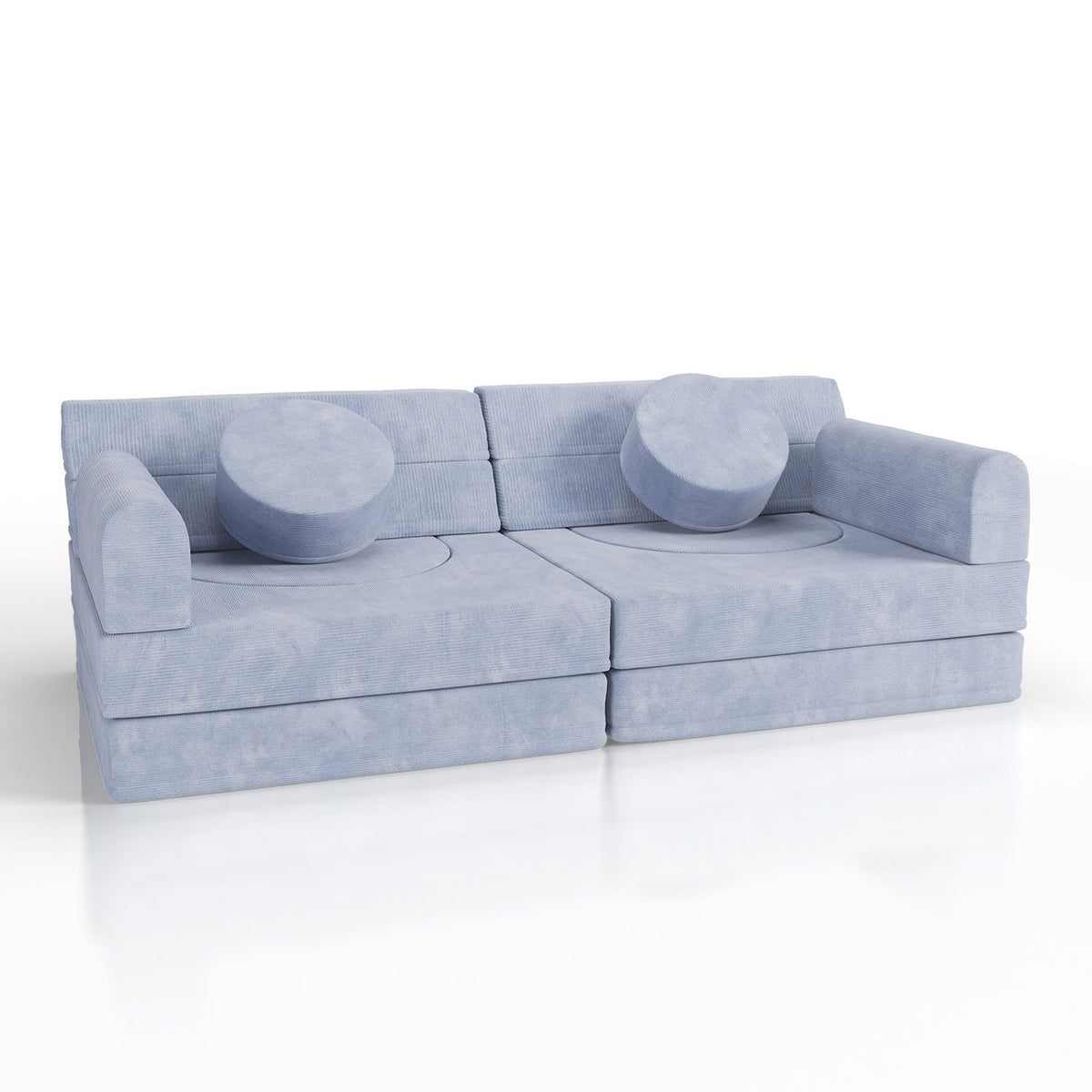 Kindersofa Kayo mit Cord Bezug & Kissen