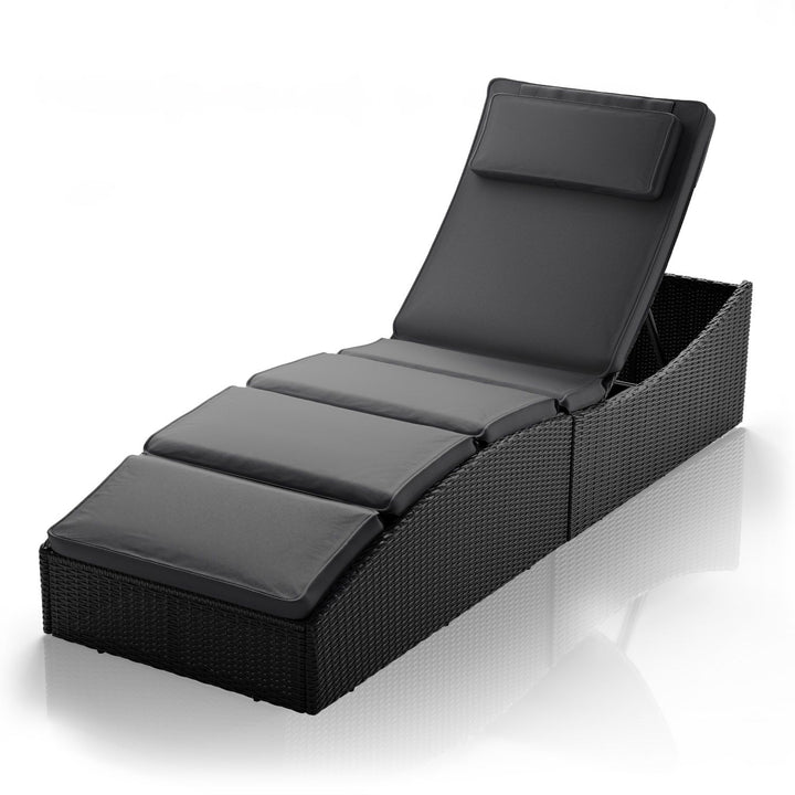 Faltbare Polyrattan Sonnenliege Lamia