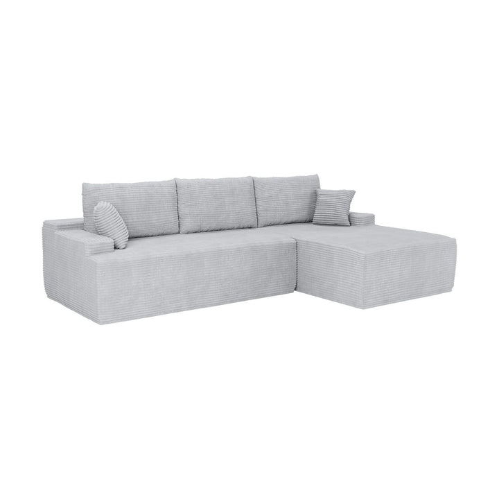 Sofa Coredo mit Cord Bezug & Dekokissen