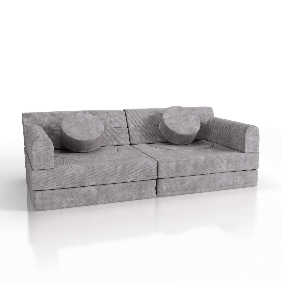 Kindersofa Kayo mit Cord Bezug & Kissen