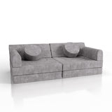 Kindersofa Kayo mit Cord Bezug & Kissen
