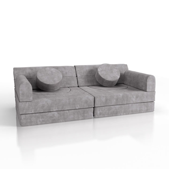 Kindersofa Kayo mit Cord Bezug & Kissen