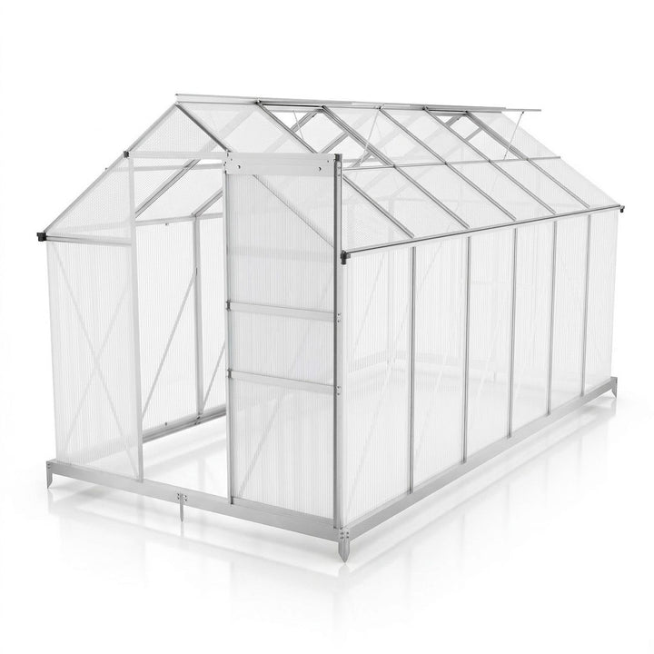 Aluminium Gewächshaus mit Fundament