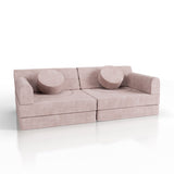 Kindersofa Kayo mit Cord Bezug & Kissen