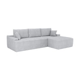 Sofa Coredo mit Cord Bezug & Dekokissen