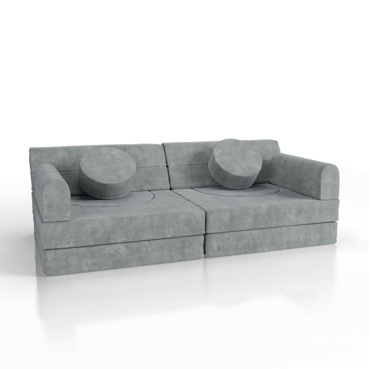 Kindersofa Kayo mit Cord Bezug & Kissen