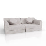 Kindersofa Kayo mit Cord Bezug & Kissen