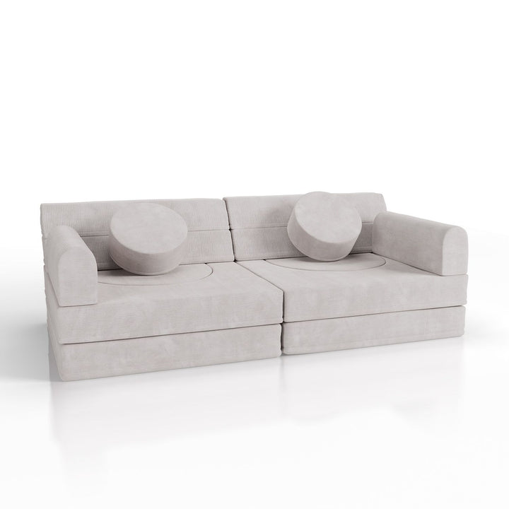 Kindersofa Kayo mit Cord Bezug & Kissen